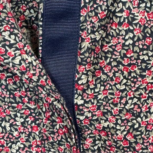 Liz Claiborne Lizsport Micro Floral Shirt Grosgrain Trim PM - Picture 4 of 9
